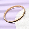 304 Stainless Steel Enamel Hinged Cuff Bangles for Women SA-CBAC920-15G-02-4