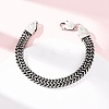 304 Stainless Steel Wheat Chain Bracelets for Women Men BJEW-C148-01AS-2
