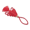 Cotton Christmas Trees Pendant Decoration HJEW-JM03830-03-4