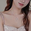 Key 925 Sterling Silver Micro Pave Cubic Zirconia Pendant Necklaces FS-WG0FCDD-02-2