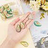 Olycraft 3D Printed Avocado Charm Dangle Earring Making Kit for Girl Women DIY-OC0007-68-3