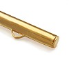 Brass Slide On End Clasp Tubes KK-TA0007-29G-6