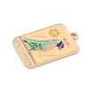 Tarot Alloy Enamel Pendants ENAM-A008-47KCG-03-2