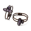 Natural Amethyst Beads Bangeles G-B150-05R-04-4