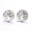 Tarnish Resistant 304 Stainless Steel Stud Earrings EJEW-H371-05P-1