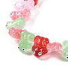 Transparent Glass Enamel Beads Strands GLAA-B021-05F-3