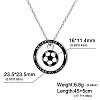 304 Stainless Steel Enamel Sport Football Pendant Necklaces WGDDA99-01-1