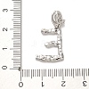 Rack Plating Brass Micro Pave Cubic Zirconia European Dangle Charms KK-L210-015P-E-3
