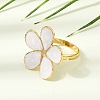 304 Stainless Steel Enamel Cuff Open Rings SA-CBA369F-04G-02-3