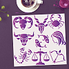 MAYJOYDIY US 1 Set PET Hollow Out Drawing Painting Stencils DIY-MA0002-76B-5