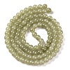 Baking Painted Imitation Jade Glass Round Bead Strands DGLA-XCP0001-18-3