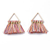 Polycotton(Polyester Cotton) Tassel Pendant Decorations LS-FIND-T012-01A-1
