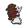 Rabbit with Bread Enamel Pins JEWB-S025-06B-1