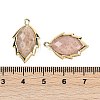 Natural Sunstone Faceted Leaf Pendants G-I375-04G-07-3