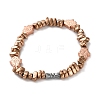 Electroplated Non-magnetic Hematite Bracelets for Men Women BJEW-G728-04-2