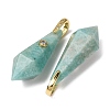 Natural Amazonite Beaded European Dangle Charms GG-CBA9389-03I-3
