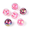 Printed Transparent Acrylic Beads MACR-T048-08-1