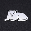 Non-Tarnish 304 Stainless Steel Kitten Pendants A-STAS-N090-JN857-1-1