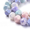 Spray Painted Resin Beads Strands X-RESI-N027-03A-3