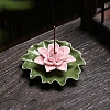 Lotus Leaf & Lotus Flower Porcelain Incense Burners PW-WG78E79-02-1