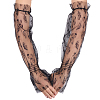 Outdoor Cycling Polyester Lace Sleeves AJEW-WH20067-033A-1