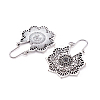 Bohemian Retro Style Alloy Dangle Hoop Earrings X1-EJEW-TAC0003-01AS-2