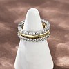 Brass Micro Pave Cubic Zirconia Finger Rings RJEW-D325-01PG-01-1