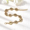 12 Constellations 304 Stainless Steel Link Chain Bracelets BJEW-I239-01G-04-2
