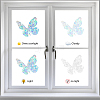 16 Sheets 4 Styles Waterproof PVC Colored Laser Stained Window Film Static Stickers DIY-WH0314-079-4