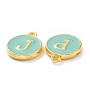 Golden Plated Alloy Enamel Charms ENAM-S118-05-M-2