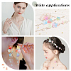 300Pcs 15 Colors Glass Bead Caps GLAA-GO0001-26-5