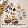 PVD Vacuum Plating 304 Stainless Steel Stud Earring Findings STAS-TA0004-67-21