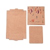 Kraft Paper Boxes and Earring Jewelry Display Cards CON-L015-B01-1