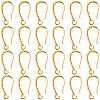 40Pcs Long-Lasting Plated Brass Ear Wire KK-SC0006-50-1