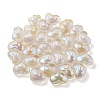 UV Plating Rainbow Iridescent Transparent Acrylic Beads OACR-C007-04B-4