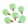 Opaque Resin Cabochons LS-RESI-WH0035-02A-1