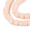 Opaque Frosted Glass Beads Strands GLAA-N072-01A-B02-3