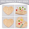 Heart Bamboo Lollipop Display Stands ODIS-WH0030-87-4