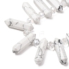 Natural Howlite Double Terminated Point Beads Strands G-H069-B12-01A-3