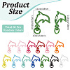 30Pcs Spray Painted Alloy Swivel Lobster Claw Clasps FIND-SC0016-05-2