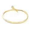 Enamel Snake Hinged Bangle with Cubic Zirconia BJEW-G673-02G-3