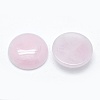 Natural Rose Quartz Cabochons G-E492-A-11-2