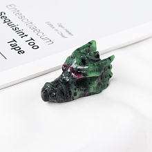 Natural Ruby in Zoisite Sculpture Display Decorations G-PW0004-43F