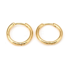 Brass Huggie Hoop Earrings KK-D160-55G