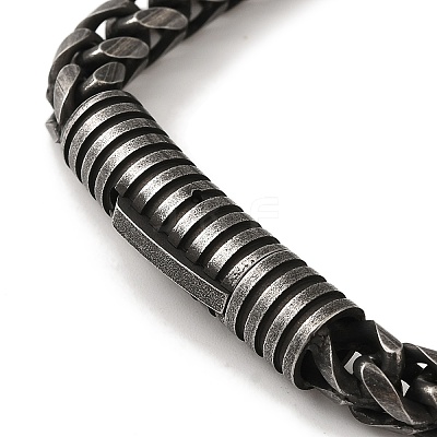 316 Surgical Stainless Steel Wheat Chain Bracelets BJEW-Q349-03B-01-1