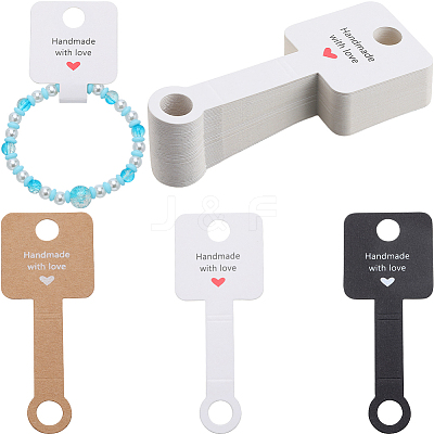150Pcs 3 Colors Paper Display Cards CDIS-SC0001-09-1