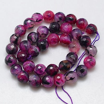 Natural Agate Round Beads Strand G-L084-10mm-60-1