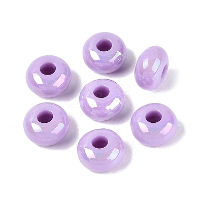Halloween Theme Opaque Acrylic European Beads OACR-E033-19M2-1