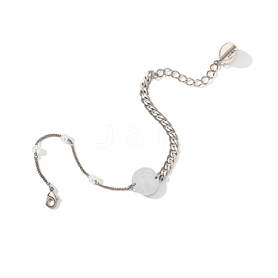 24Pcs 6 Styles 304 Stainless Steel Connector Charms STAS-DC0014-28-1