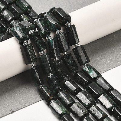 Natural Fuchsite Beads Strands G-N327-06-35-1